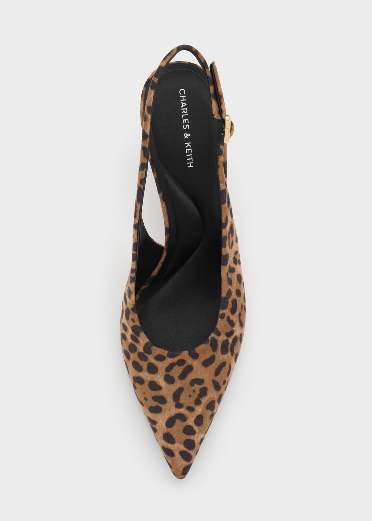 Emelia Leopard-Print Slingback Pumps - Animal Print Natural | CHARLES & KEITH