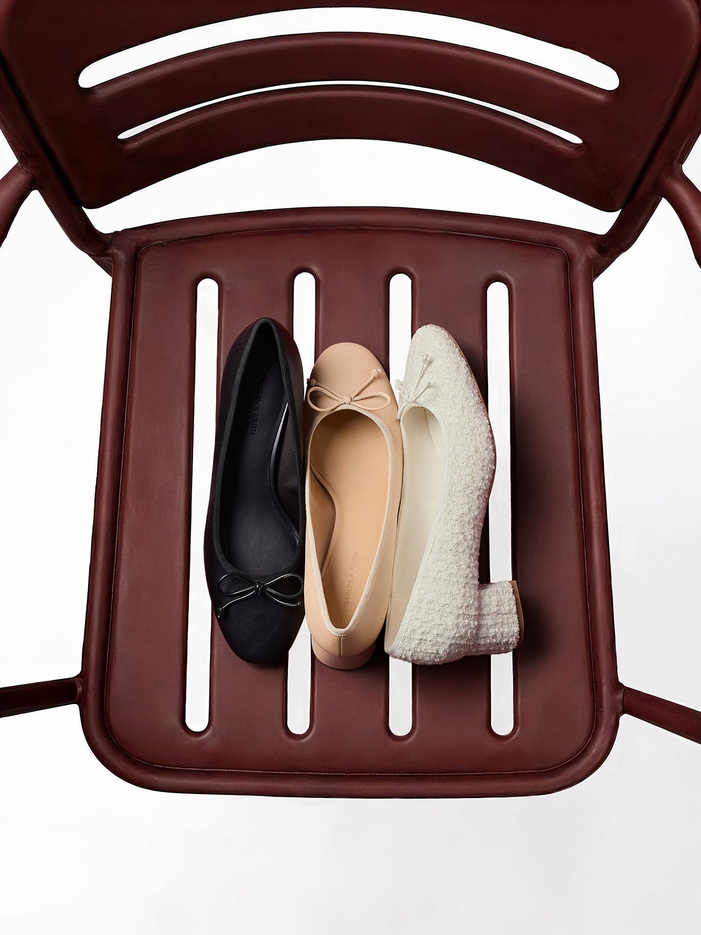 Bow Ballet Pumps - Black | CHARLES & KEITH