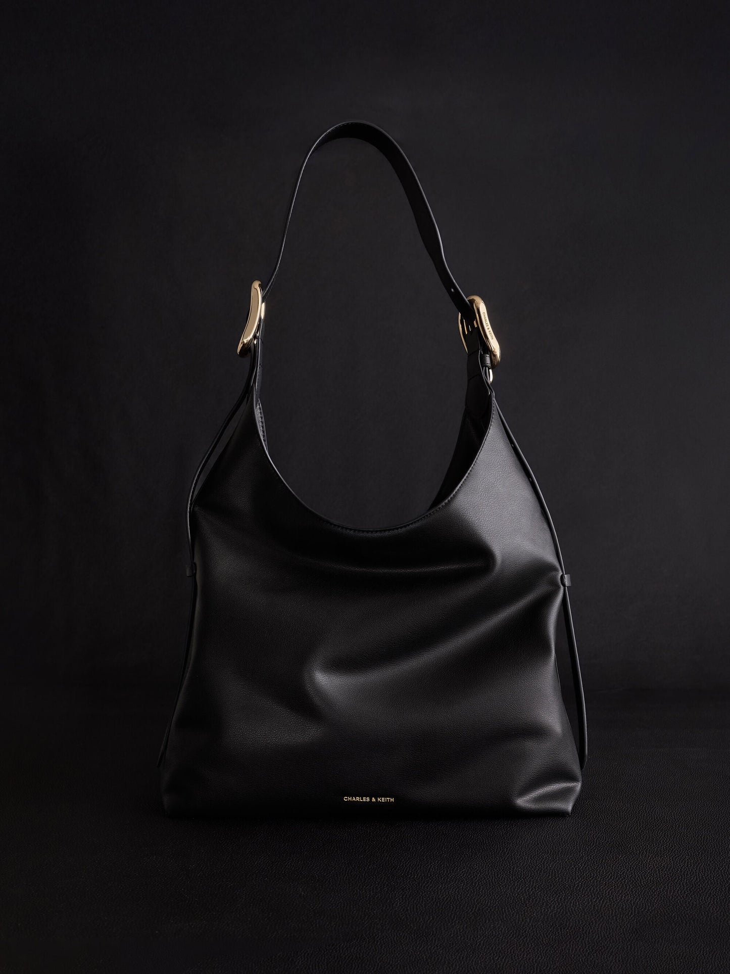 Aislin Hobo Bag - Black | CHARLES & KEITH