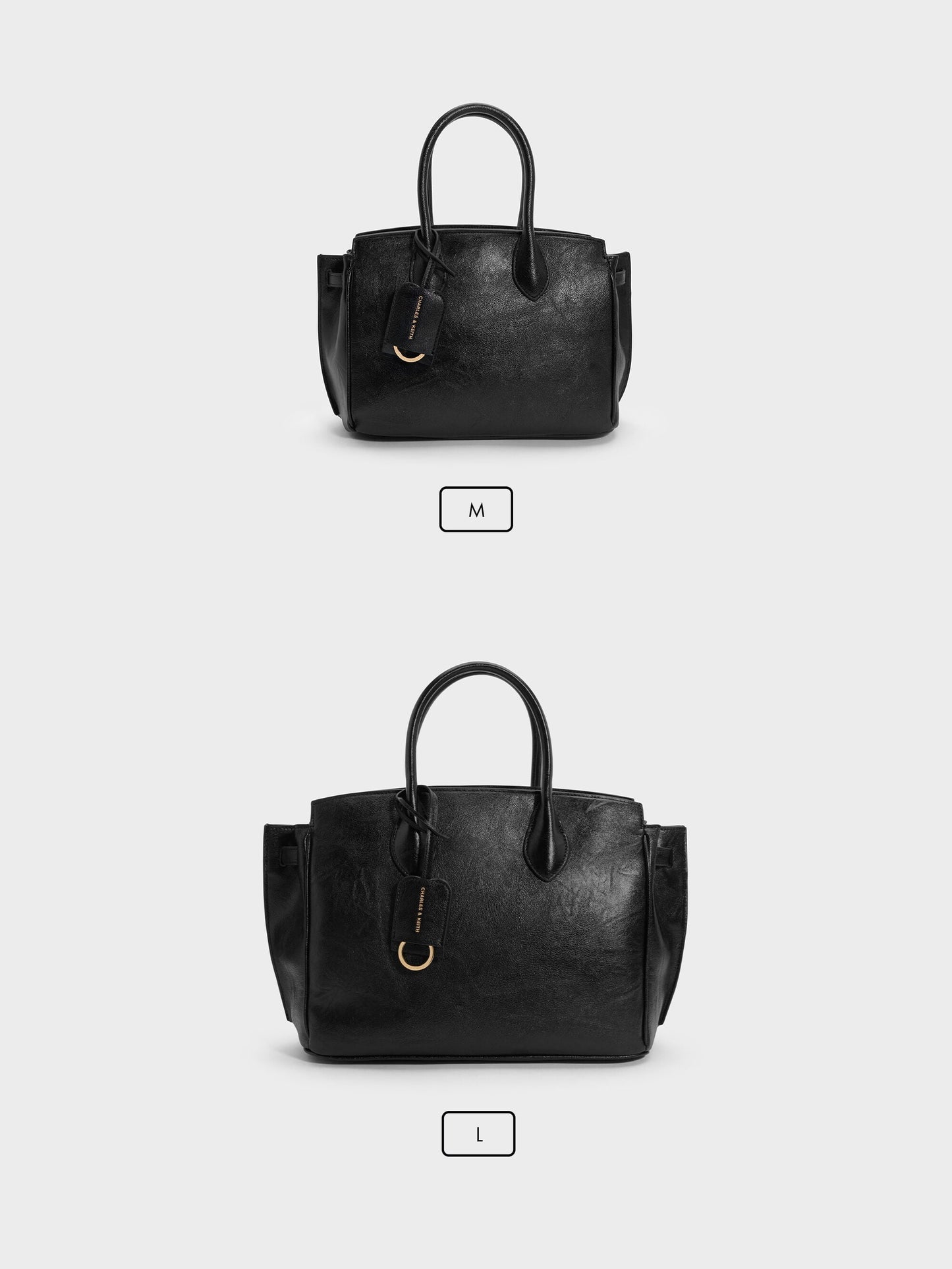 Ginevra Tote Bag - Black | CHARLES & KEITH