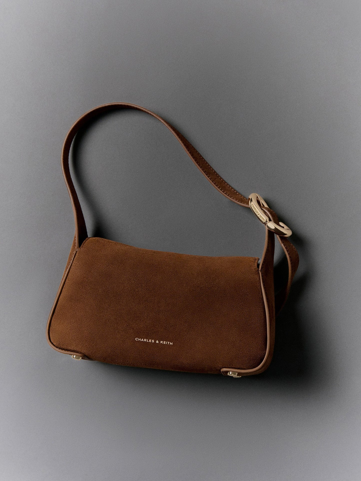 Aislin Shoulder Bag - Pecan Brown | CHARLES & KEITH