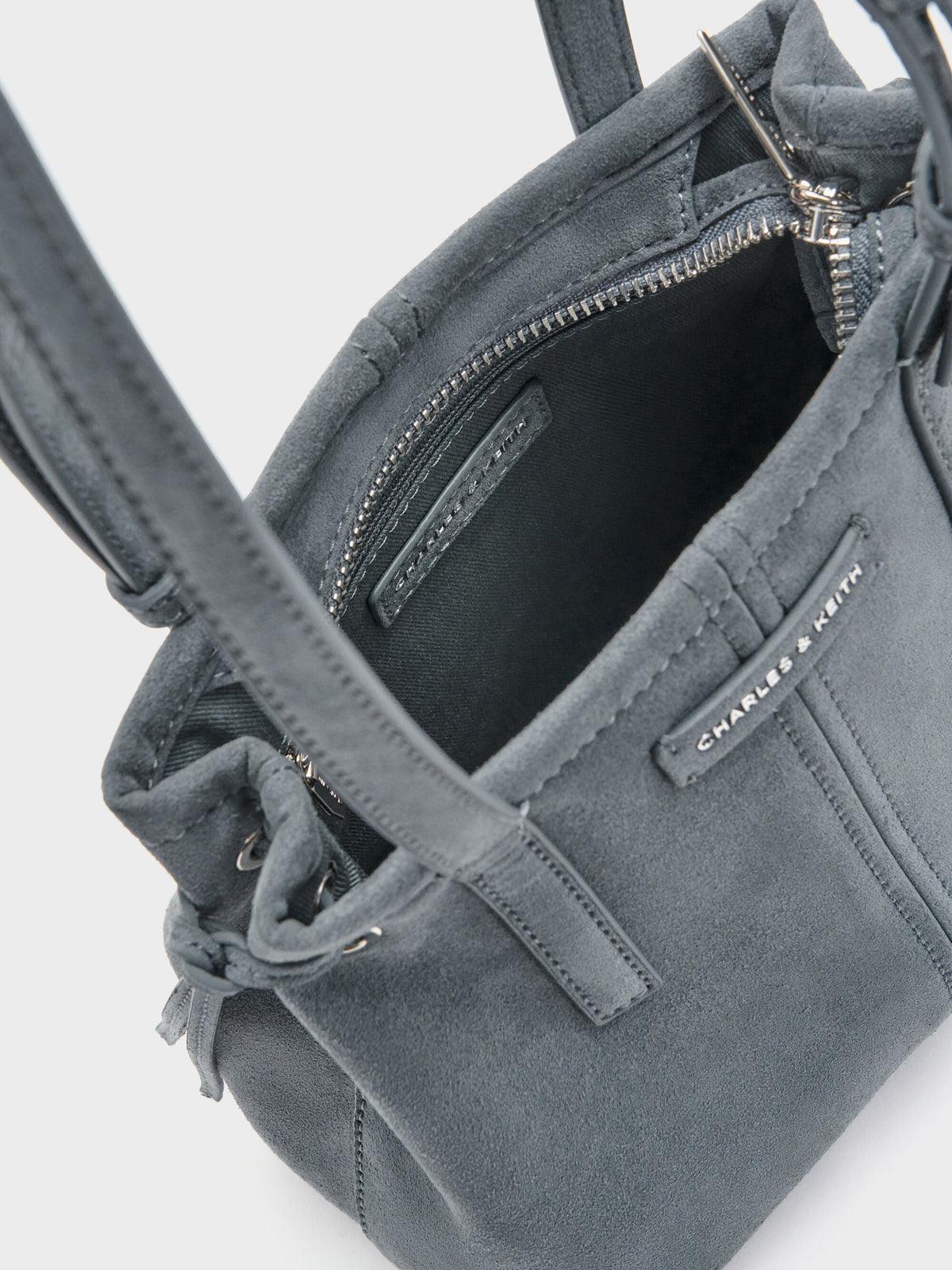 Noane Elongated-Handle Tote Bag - Smoky Blue | CHARLES & KEITH