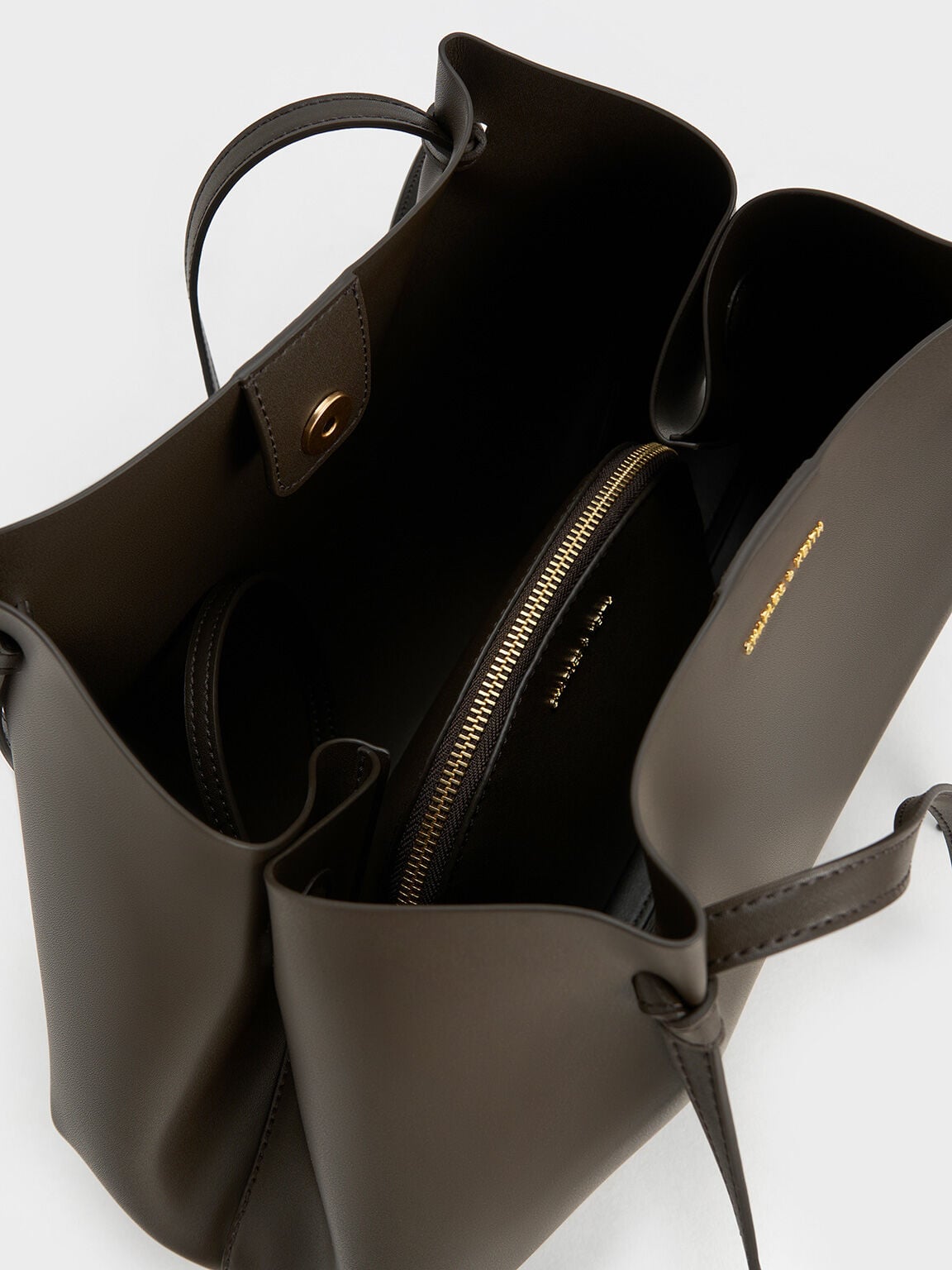Calla Tote Bag - Dark Moss | CHARLES & KEITH