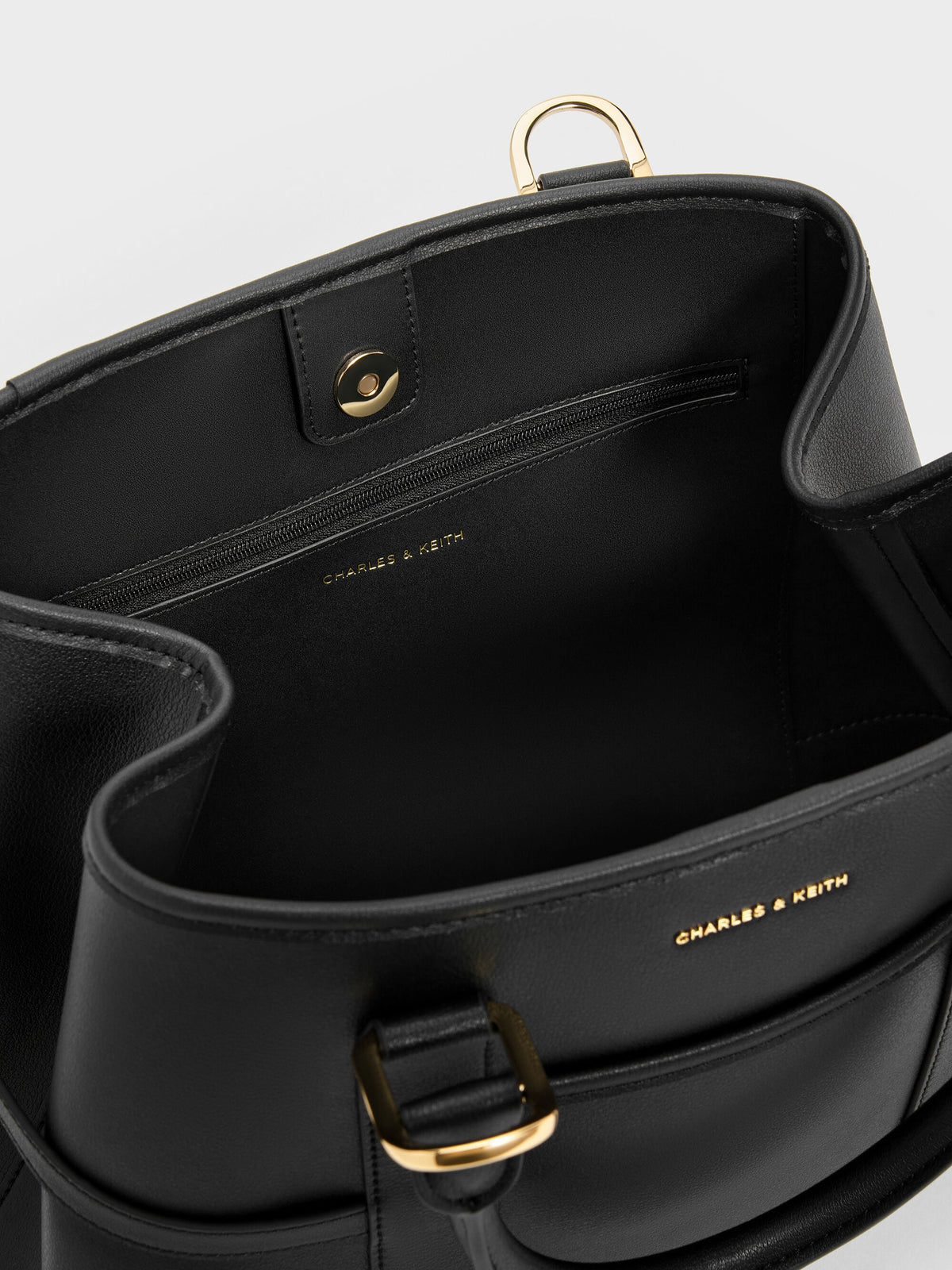 Scottie Tote Bag - Black | CHARLES & KEITH