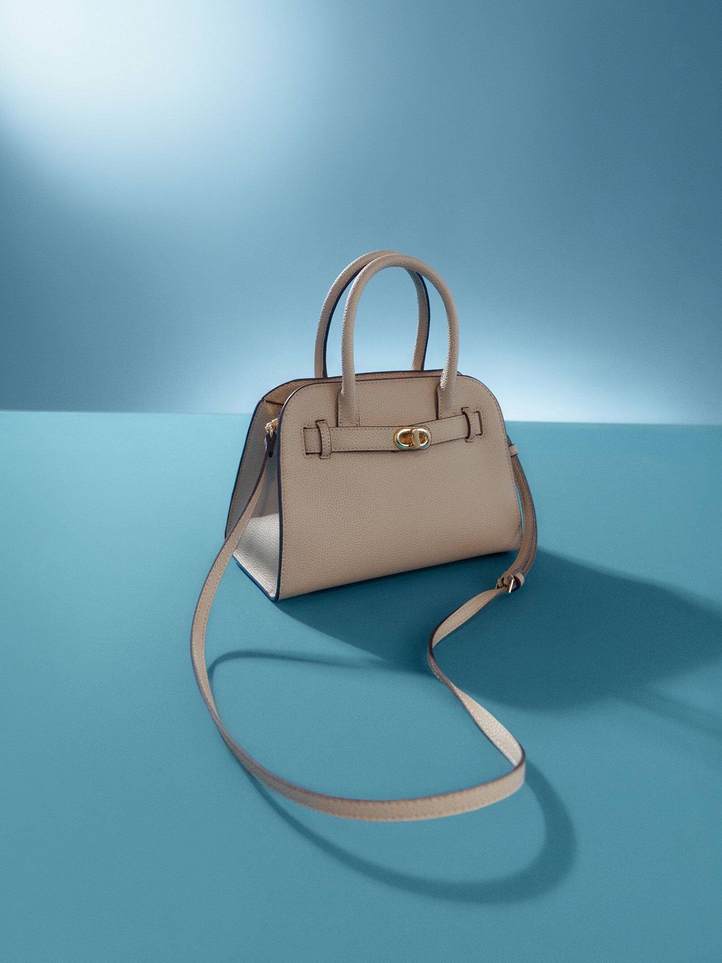 Aubrielle Belted Tote Bag - Taupe | CHARLES & KEITH