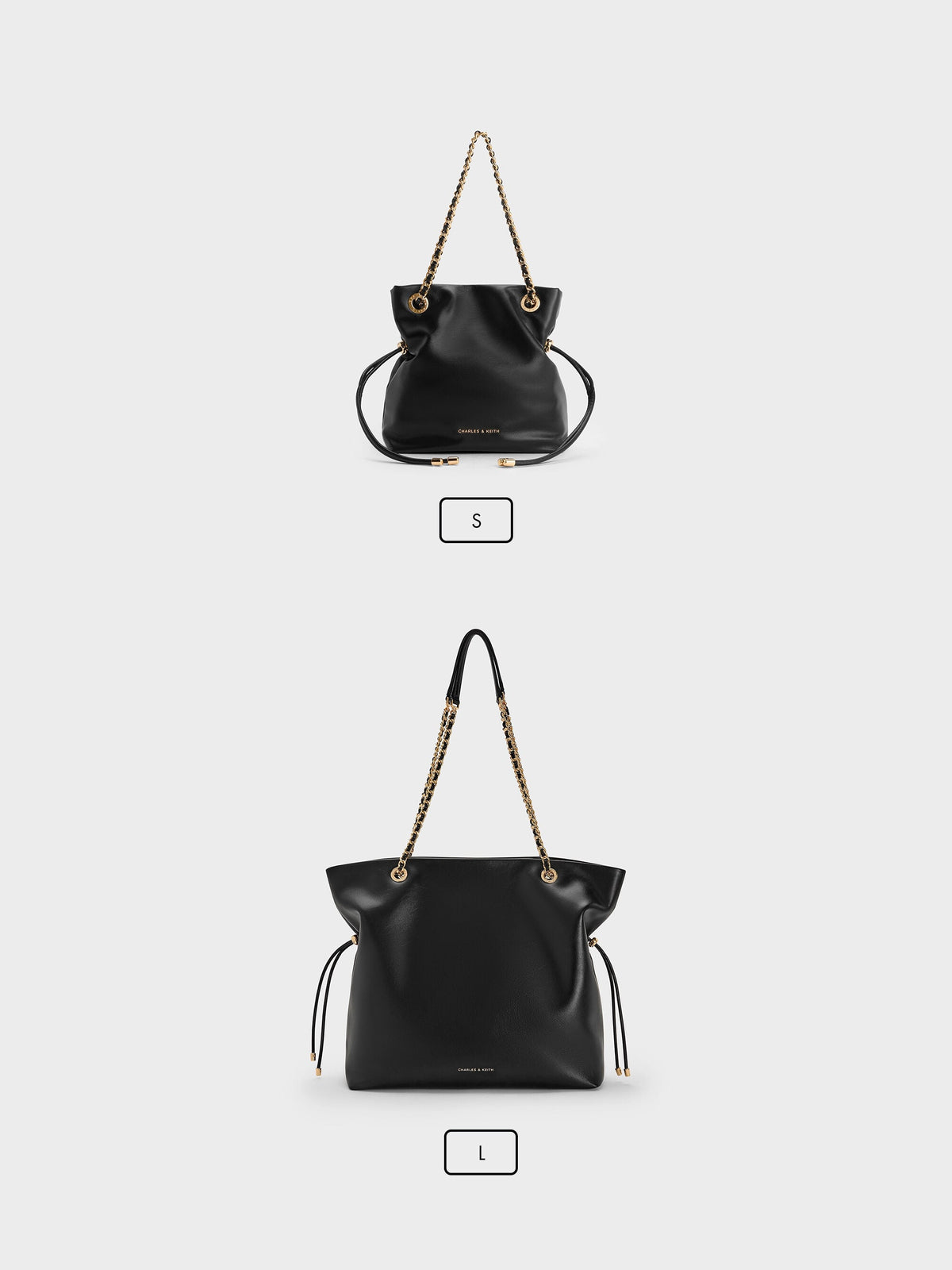 Arya Braided-Chain Crossbody Bag - Black | CHARLES & KEITH
