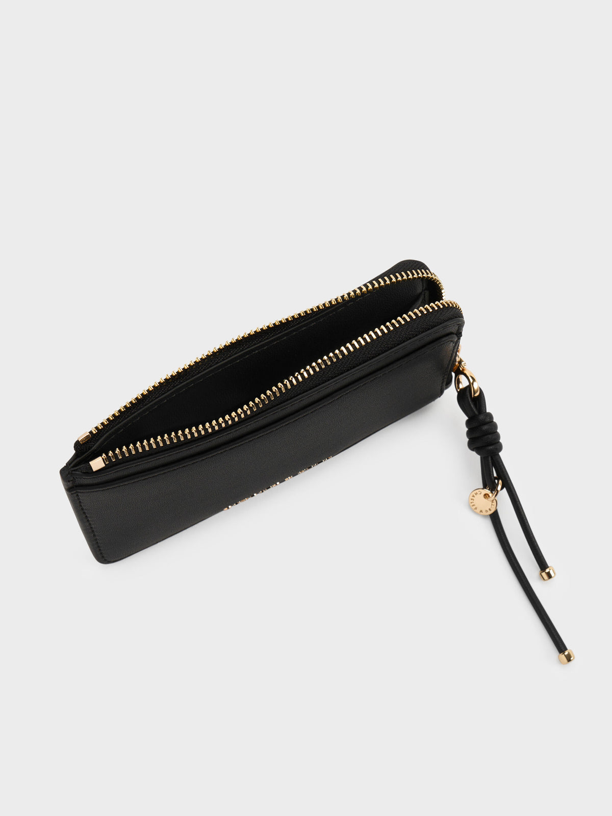 Everleigh Zip-Around Card Holder - Black | CHARLES & KEITH