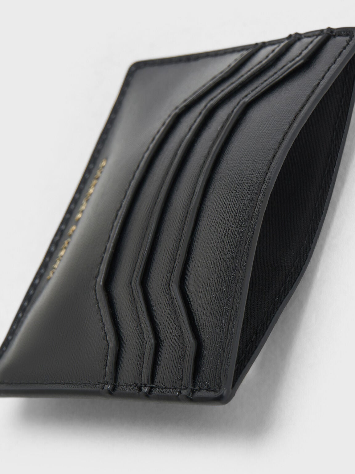 Carli Multi-Slot Card Holder - Black | CHARLES & KEITH