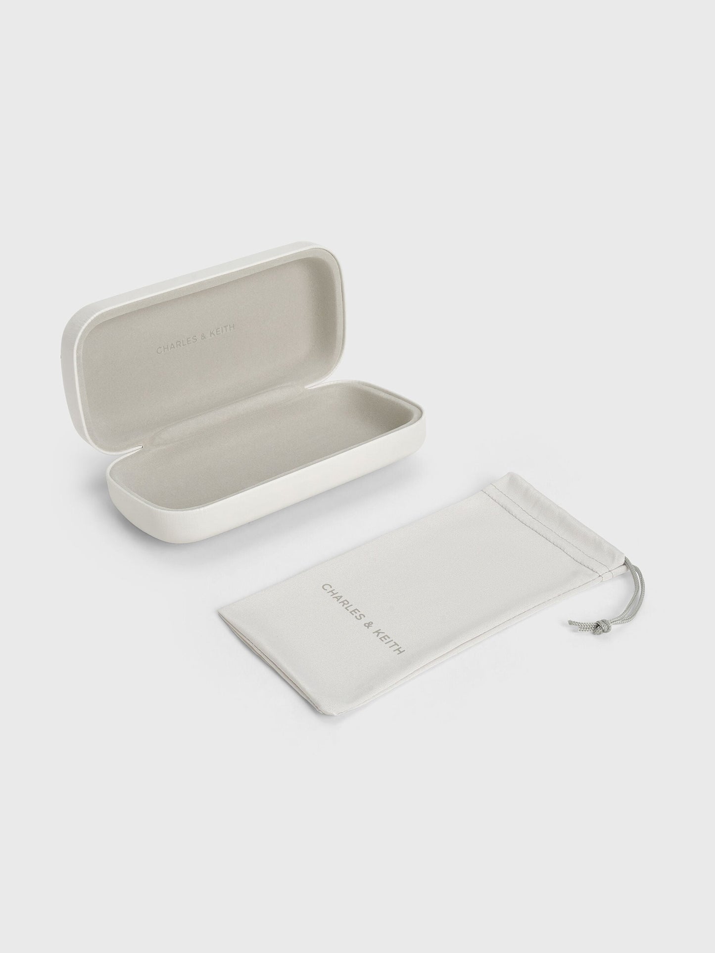 Tanya Bow Rectangular Sunglasses - Wineberry Red | CHARLES & KEITH