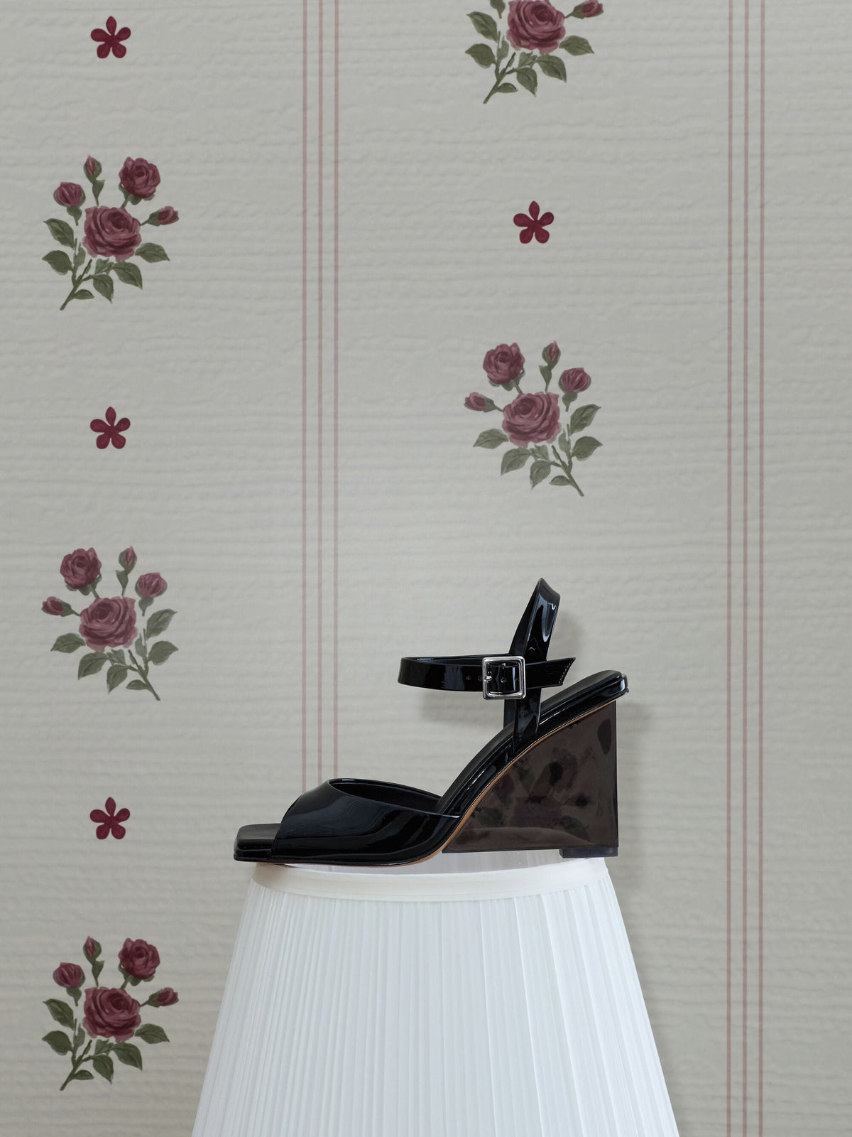 Patent Translucent-Heel Wedges - Black Patent | CHARLES & KEITH