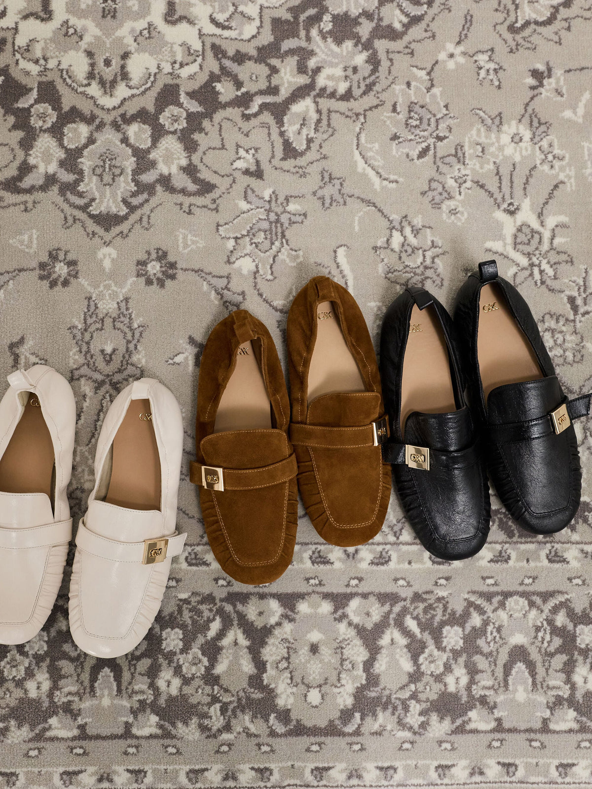 Cody Suede Ruched Loafers - Brown | CHARLES & KEITH