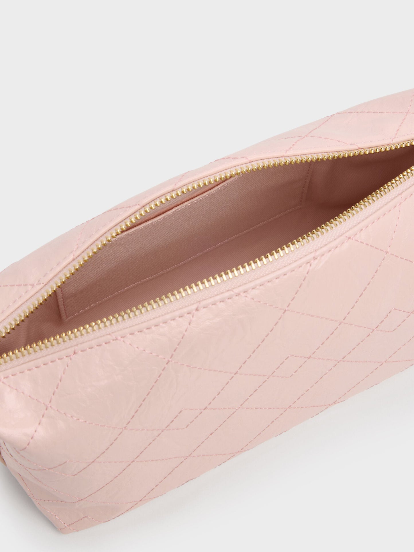 Duo Quilted Shoulder Bag - Soft Pink | CHARLES & KEITH