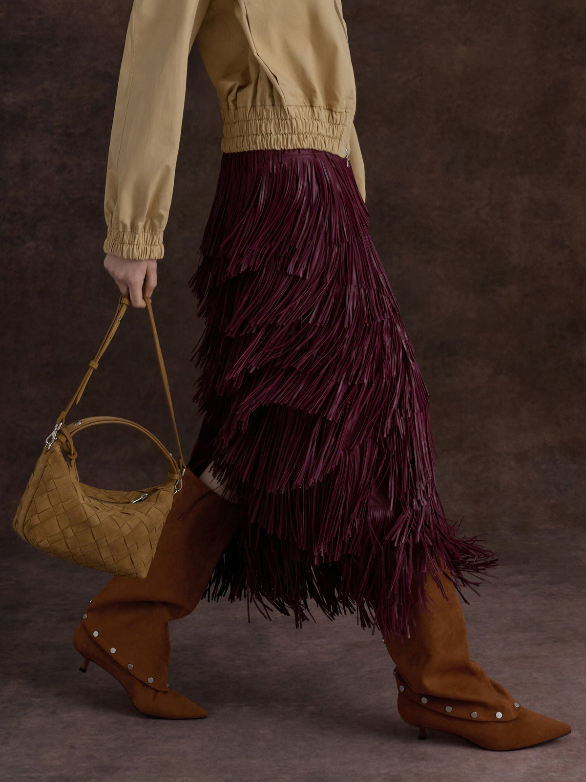 Ivette Woven Shoulder Bag - Sahara Sand | CHARLES & KEITH