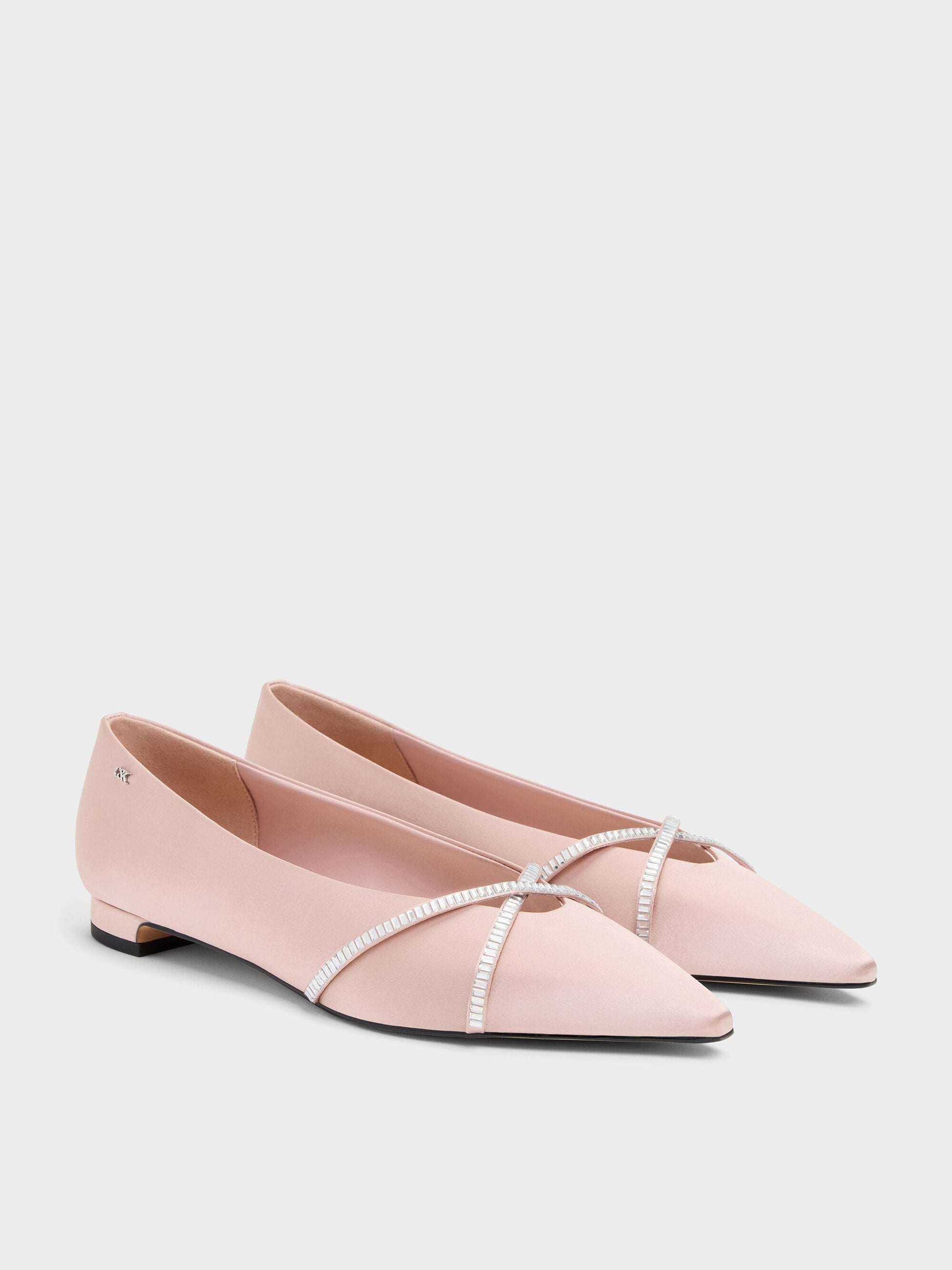 Gem Crossover Ballet Flats - Pink | CHARLES & KEITH