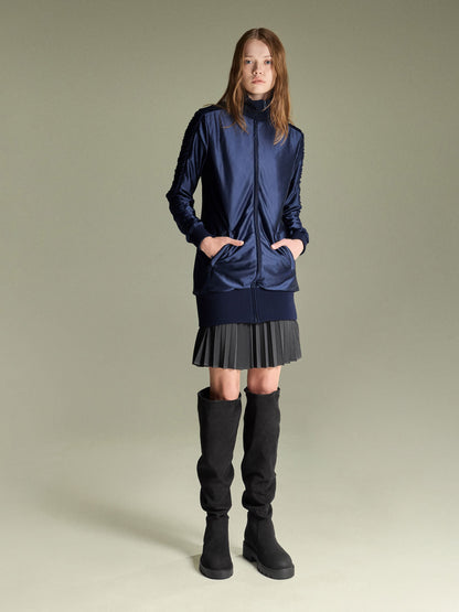 Camilla Faux Suede Thigh-High Boots - Black Textured | CHARLES & KEITH