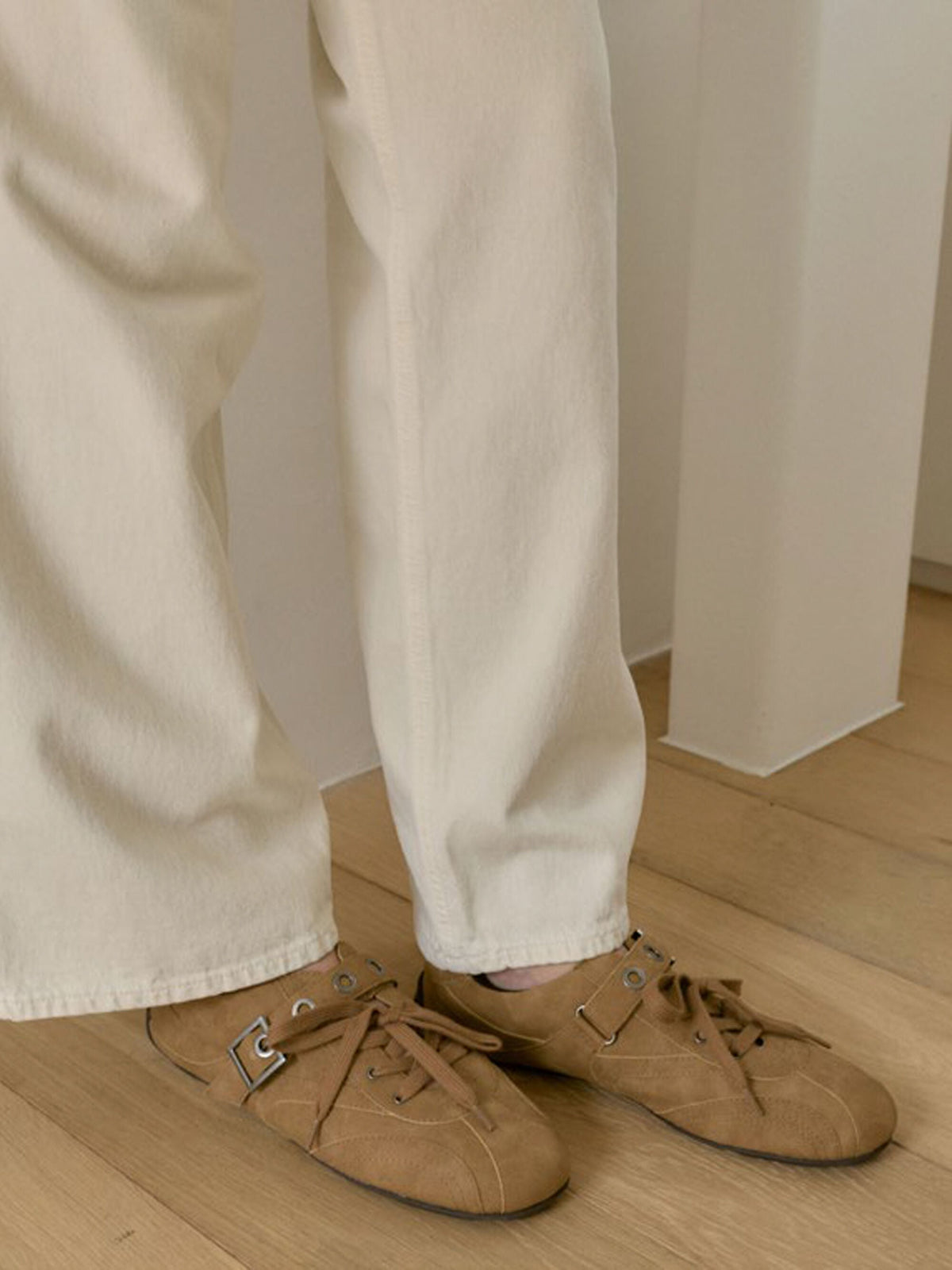Jollie Grommet Mary Jane Sneakers - Sand | CHARLES & KEITH