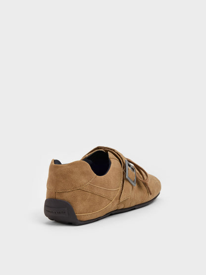 Jollie Grommet Mary Jane Sneakers - Sand | CHARLES & KEITH