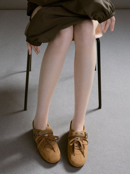 Jollie Grommet Mary Jane Sneakers - Sand | CHARLES & KEITH