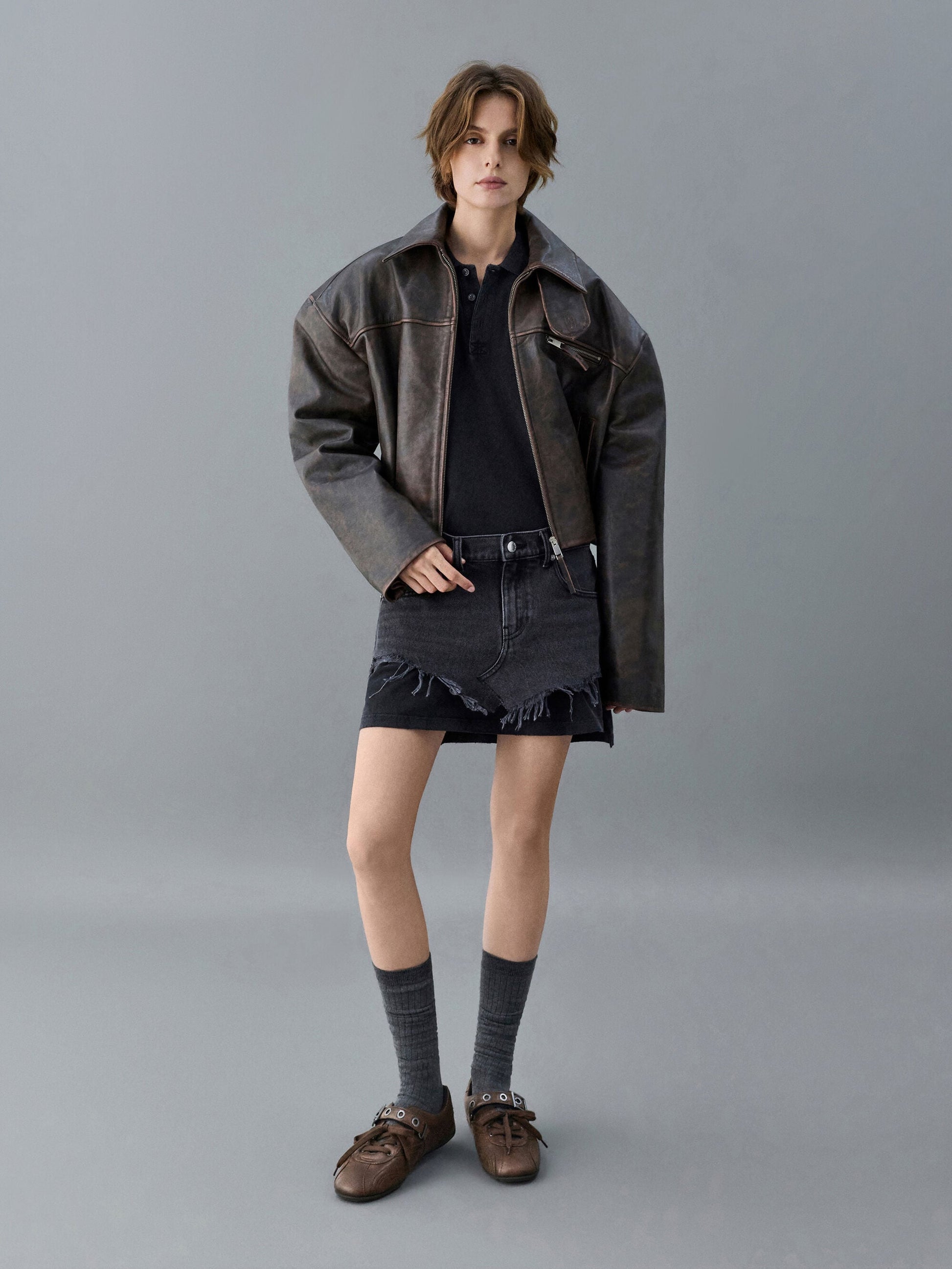 Jollie Grommet Mary Jane Sneakers - Dark Brown | CHARLES & KEITH