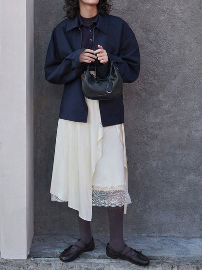 Aether Lace-Up Split-Toe Mary Jane Flats - Brown | CHARLES & KEITH