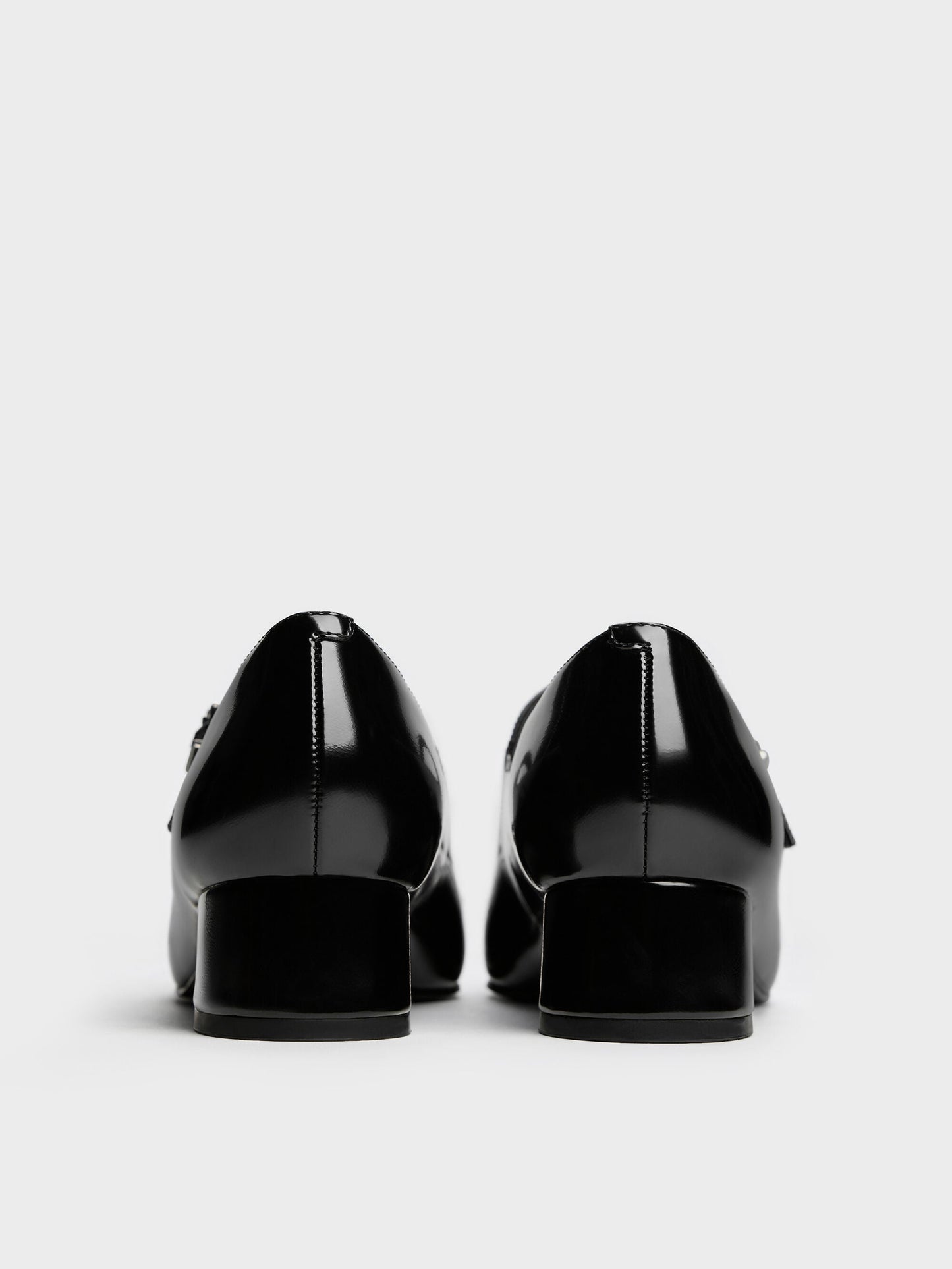 Kelis Rose-Bow Mary Jane Pumps - Black Box | CHARLES & KEITH