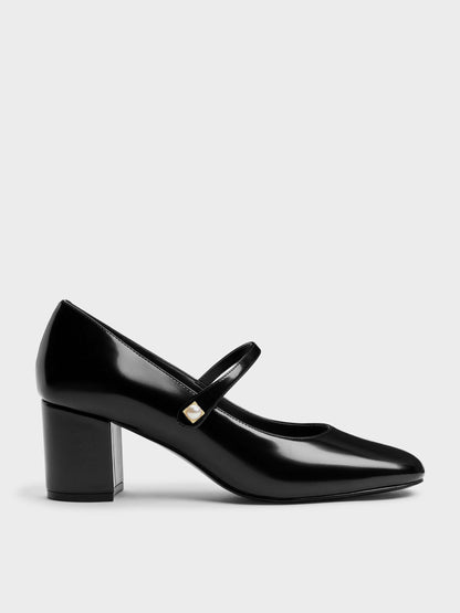 Marie Pearl Mary Jane Pumps - Black Box | CHARLES & KEITH