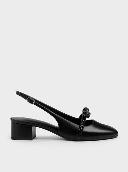 Kaleen Slingback Pumps - Black | CHARLES & KEITH