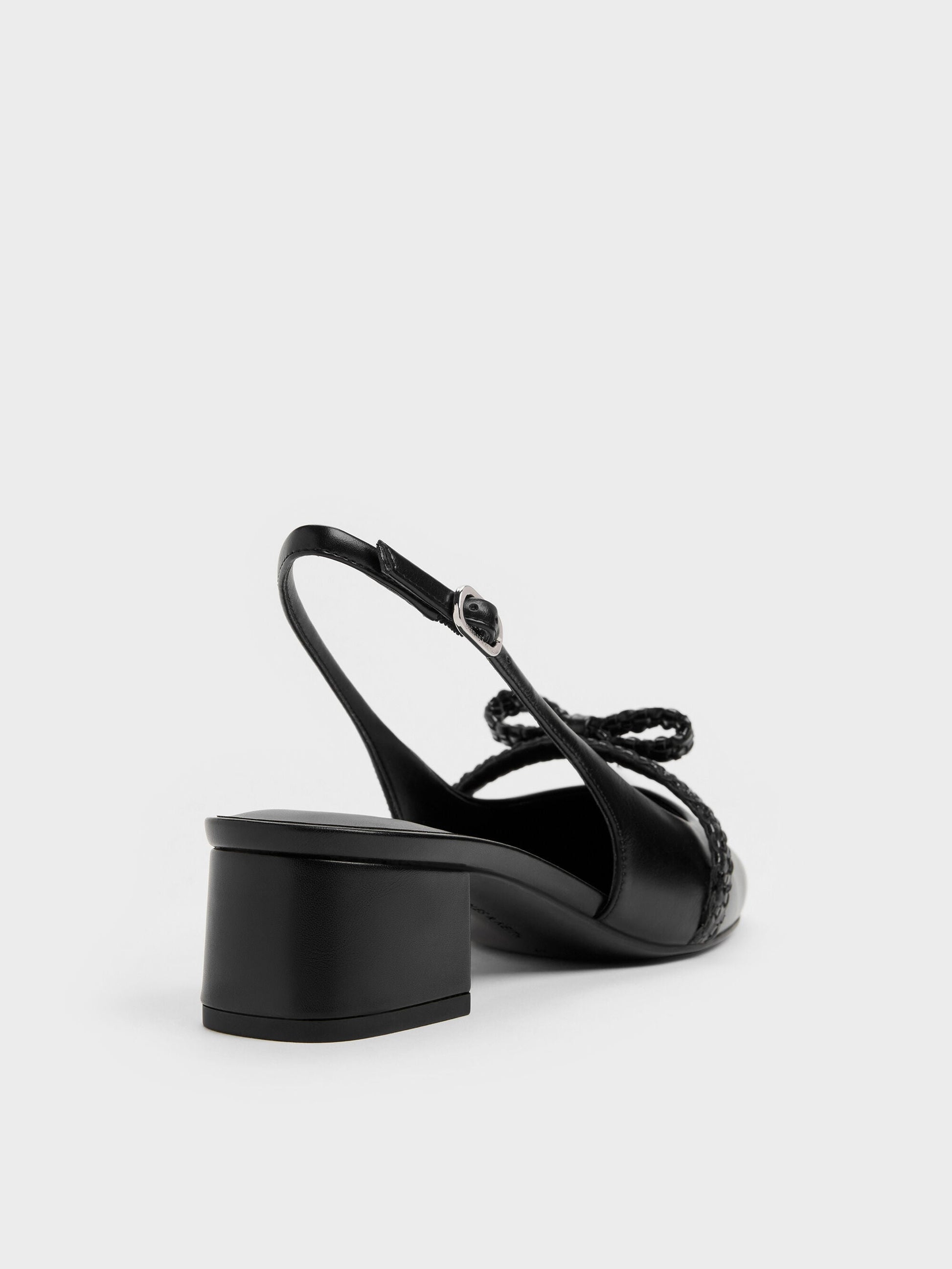 Kaleen Slingback Pumps - Black | CHARLES & KEITH