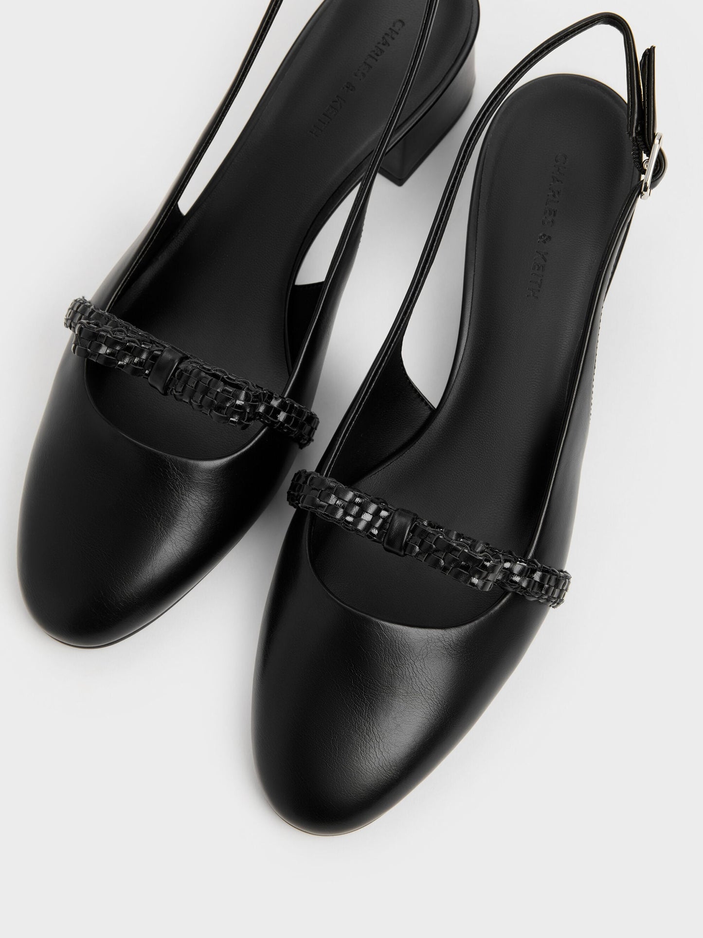 Kaleen Slingback Pumps - Black | CHARLES & KEITH