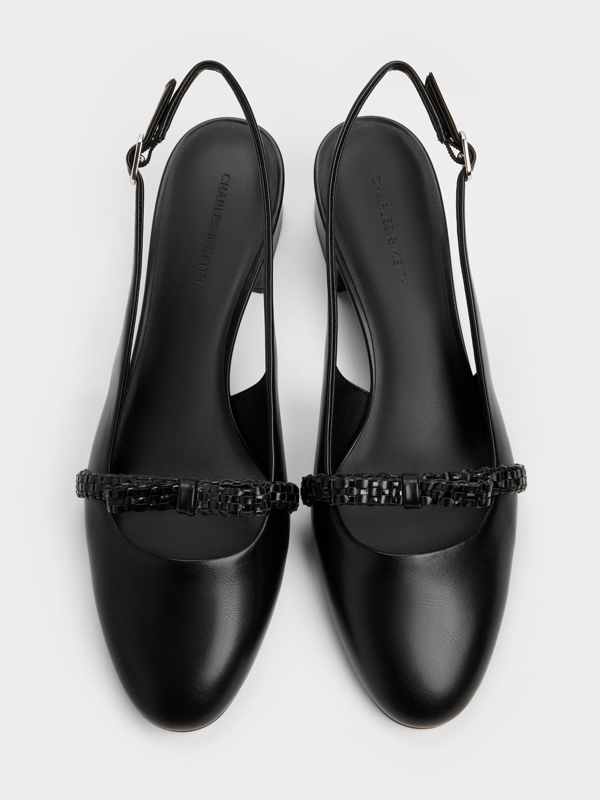 Kaleen Slingback Pumps - Black | CHARLES & KEITH