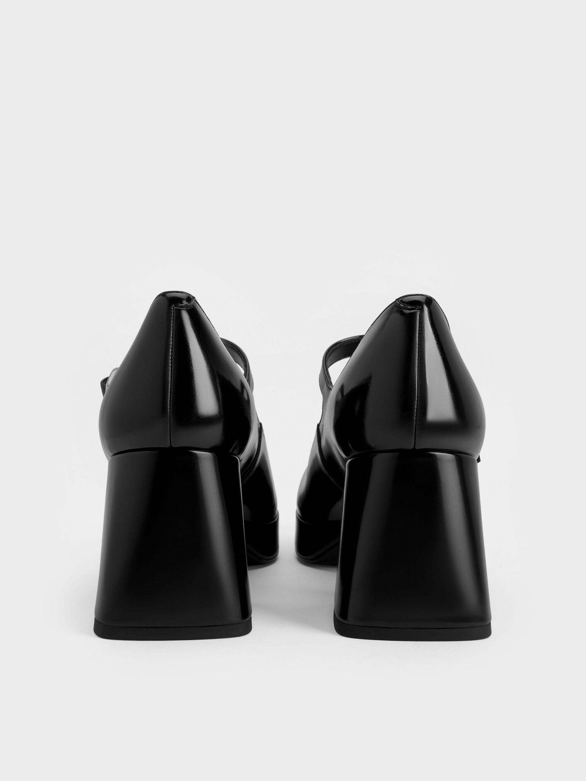 Platform Mary Jane Pumps - Black Box | CHARLES & KEITH