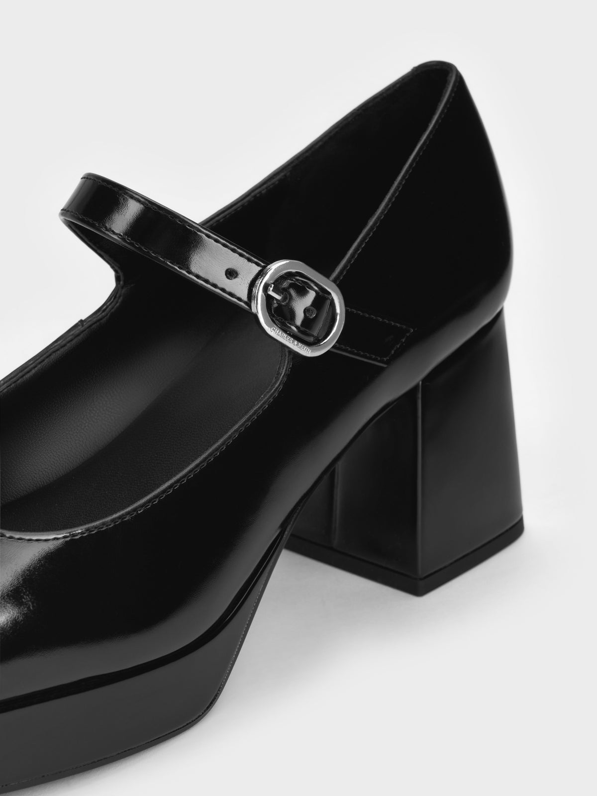 Platform Mary Jane Pumps - Black Box | CHARLES & KEITH