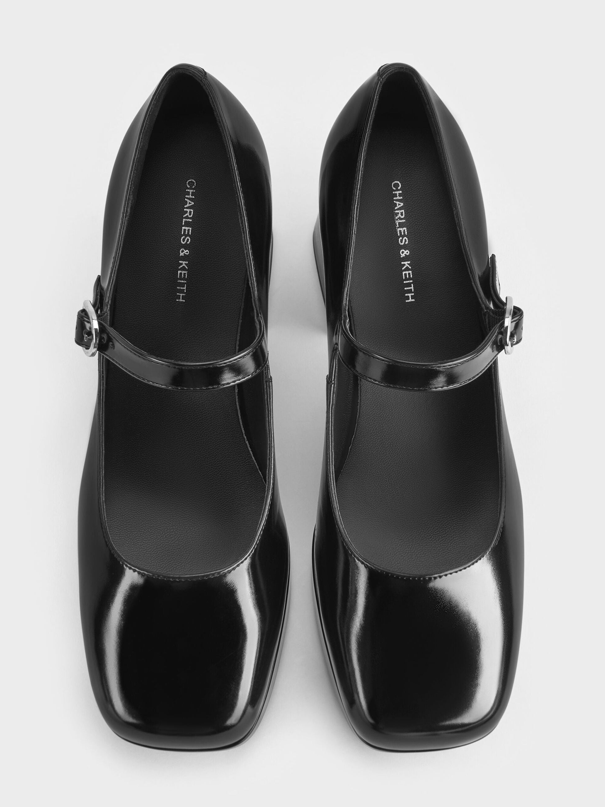 Platform Mary Jane Pumps - Black Box | CHARLES & KEITH