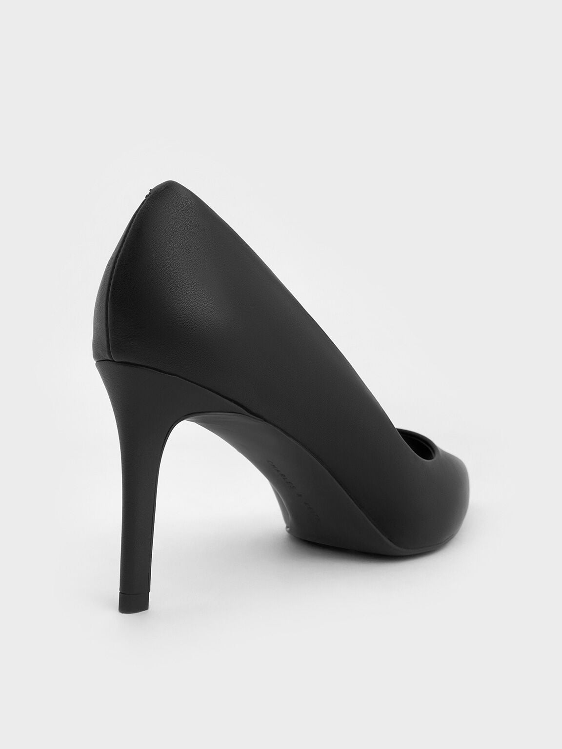 Emmy Pointed Stiletto Pumps - Black | CHARLES & KEITH