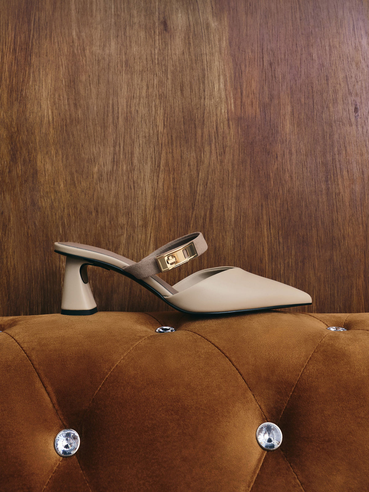 Lando Heeled Mules - Chalk | CHARLES & KEITH