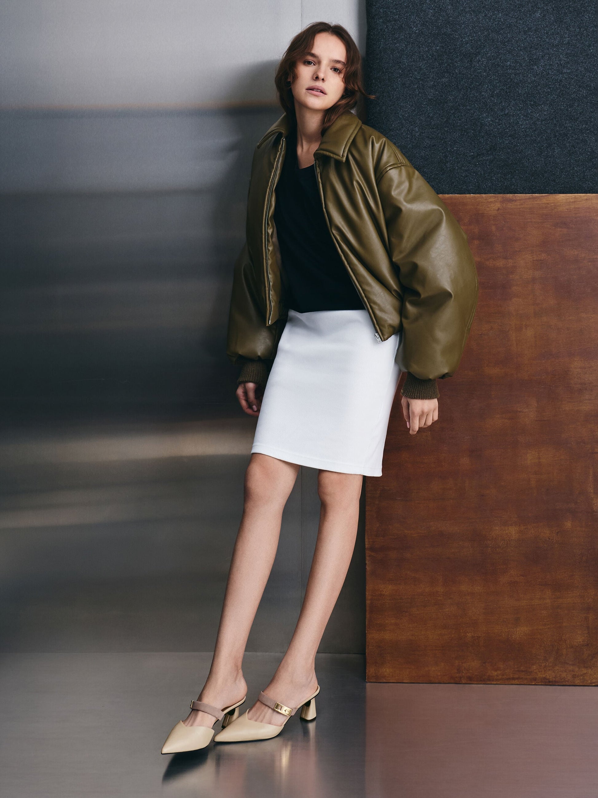 Lando Heeled Mules - Chalk | CHARLES & KEITH