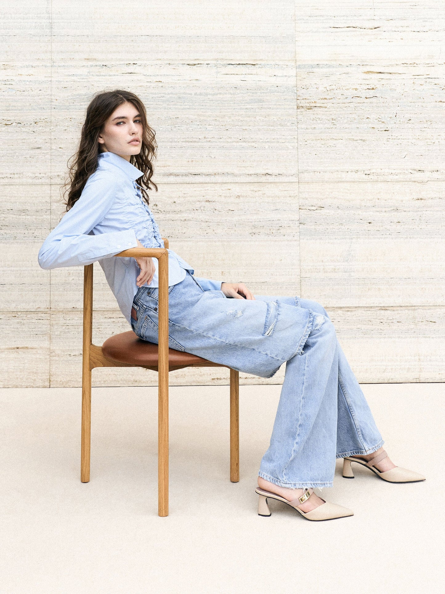 Lando Heeled Mules - Chalk | CHARLES & KEITH