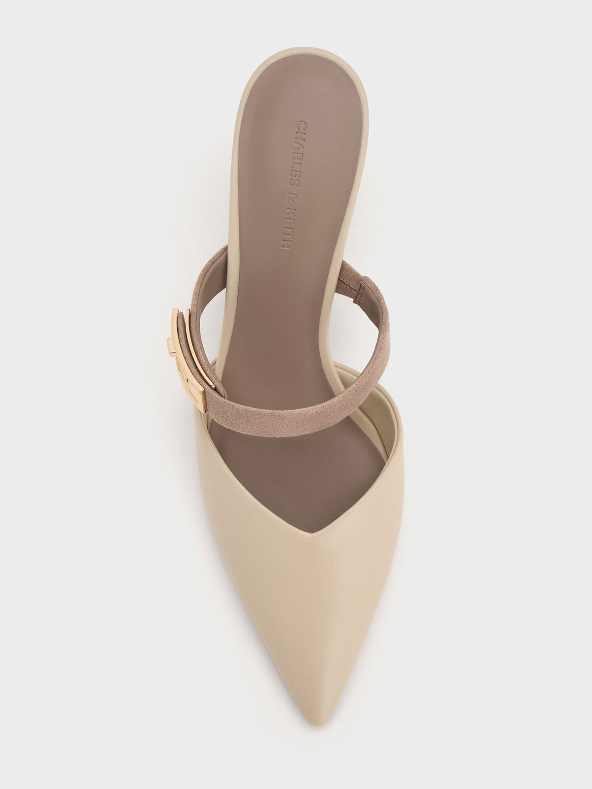 Lando Heeled Mules - Chalk | CHARLES & KEITH