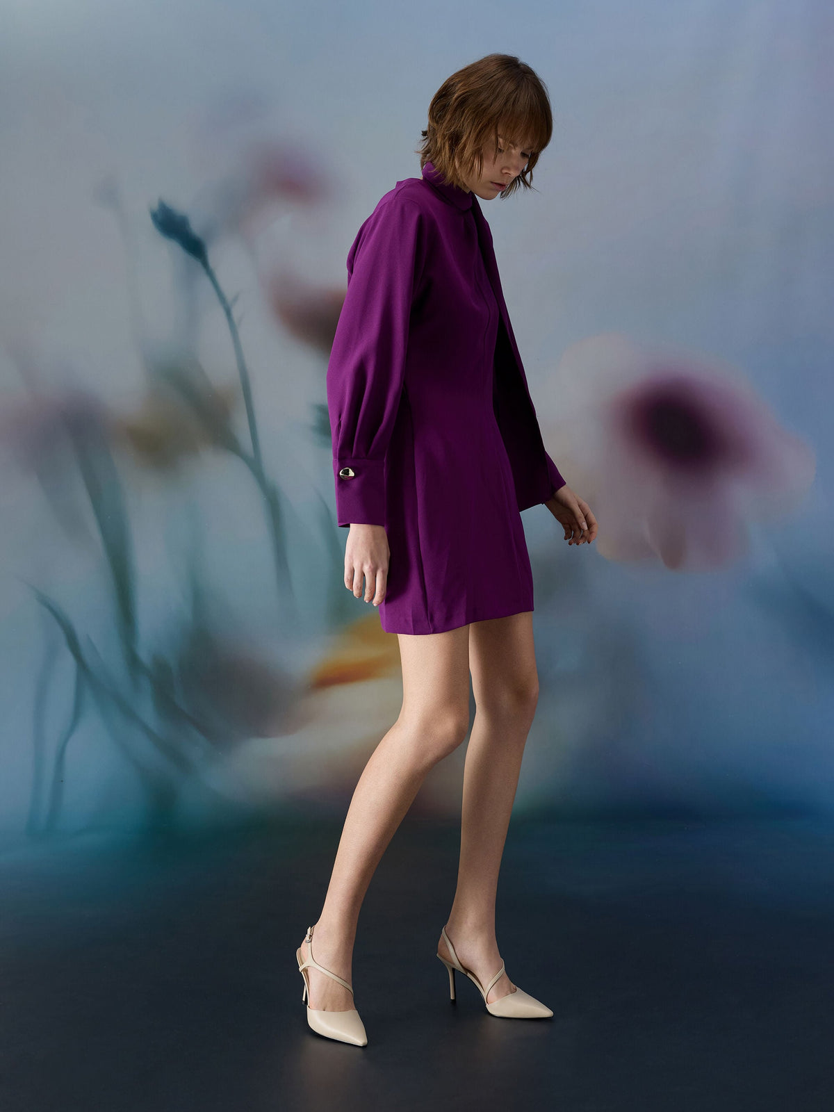 Cordelia Pointed Slingback Pumps - Chalk | CHARLES & KEITH