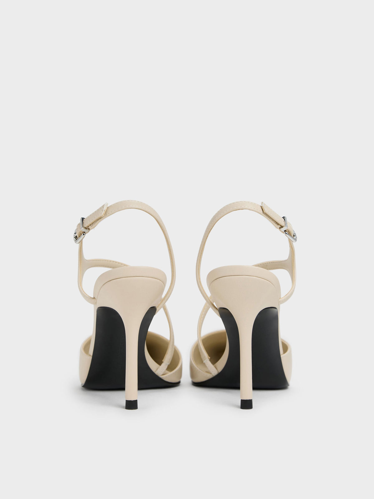 Cordelia Pointed Slingback Pumps - Chalk | CHARLES & KEITH