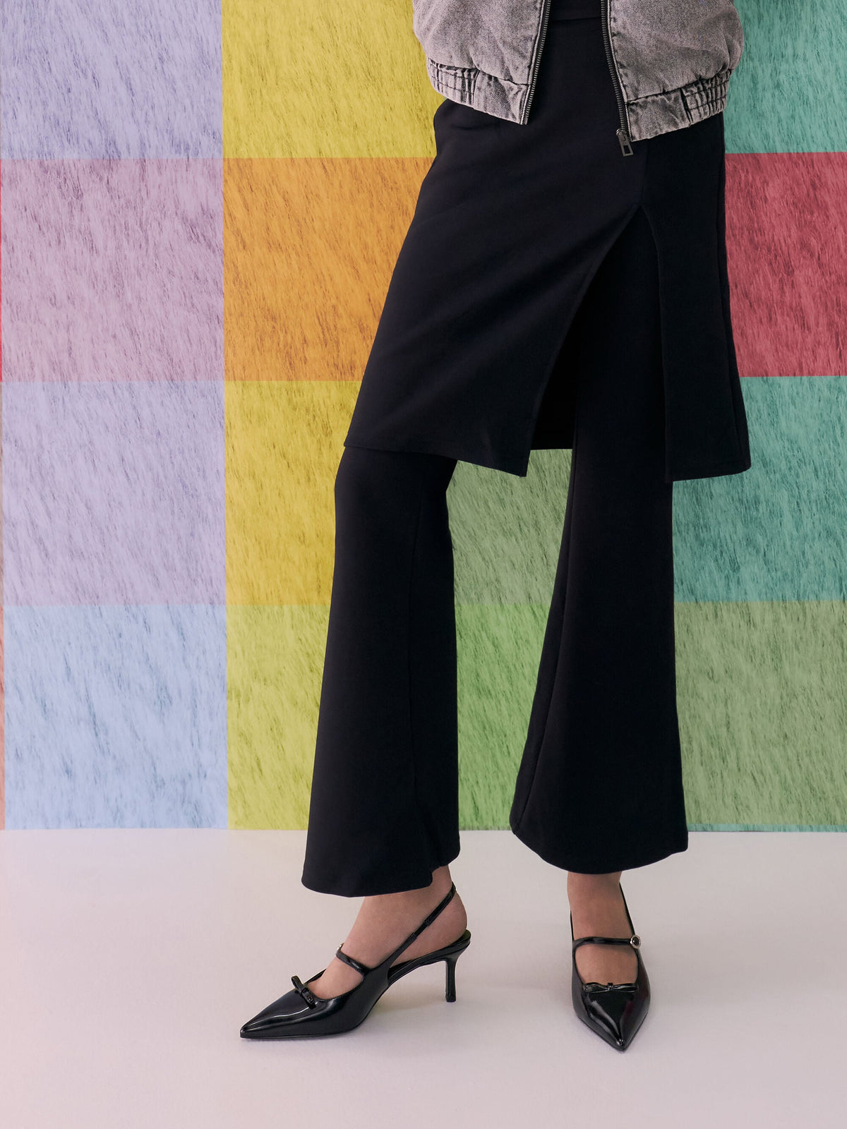 Sonali Bow Slingback Pumps - Black Box | CHARLES & KEITH