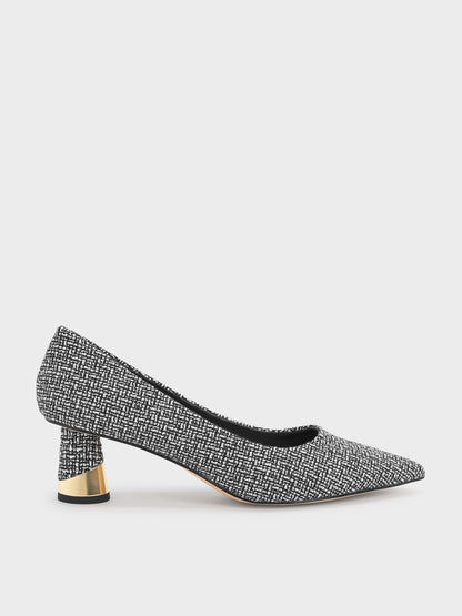 Cammie Tweed Metallic-Heel Pumps - Multi | CHARLES & KEITH