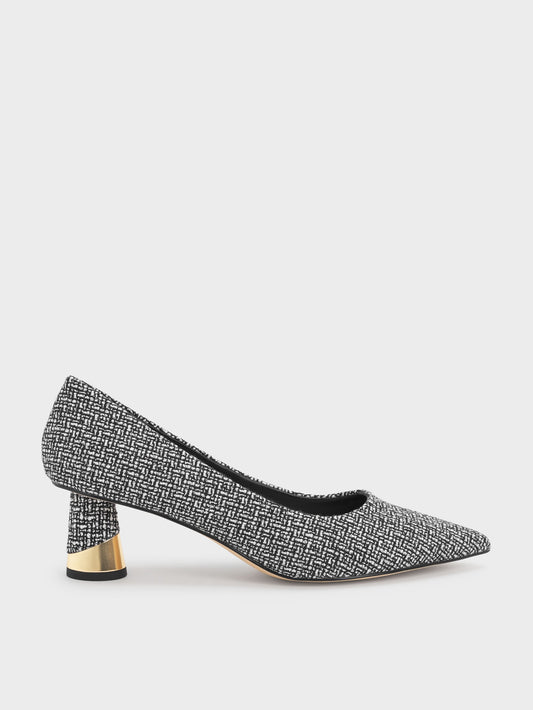 Cammie Tweed Metallic-Heel Pumps - Multi | CHARLES & KEITH