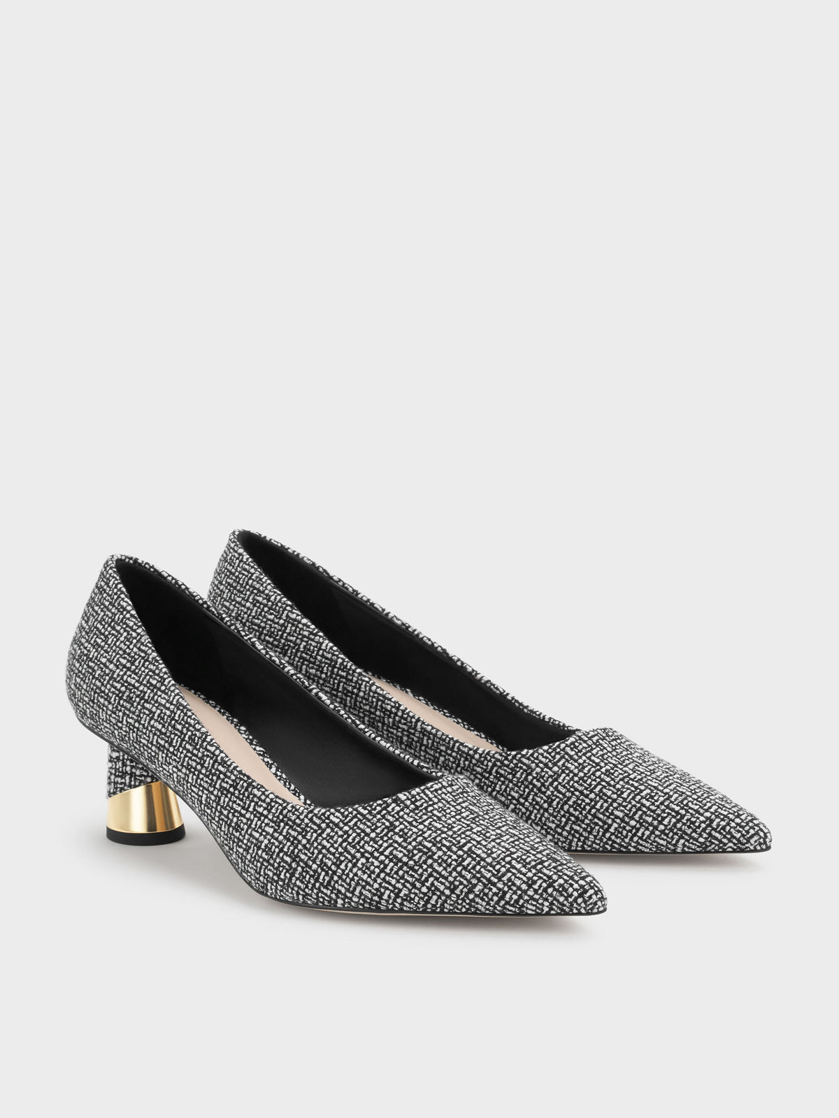 Cammie Tweed Metallic-Heel Pumps - Multi | CHARLES & KEITH