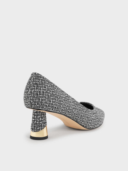 Cammie Tweed Metallic-Heel Pumps - Multi | CHARLES & KEITH