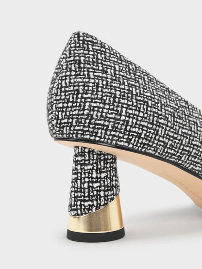Cammie Tweed Metallic-Heel Pumps - Multi | CHARLES & KEITH