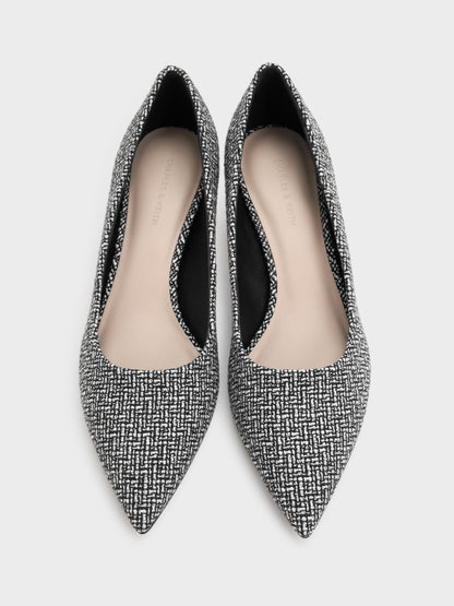 Cammie Tweed Metallic-Heel Pumps - Multi | CHARLES & KEITH
