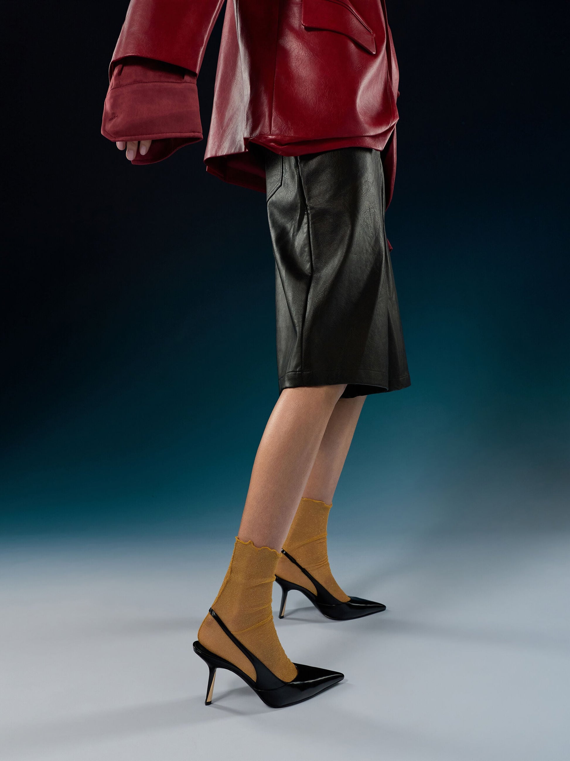 Taylen Slingback Pumps - Black Box | CHARLES & KEITH