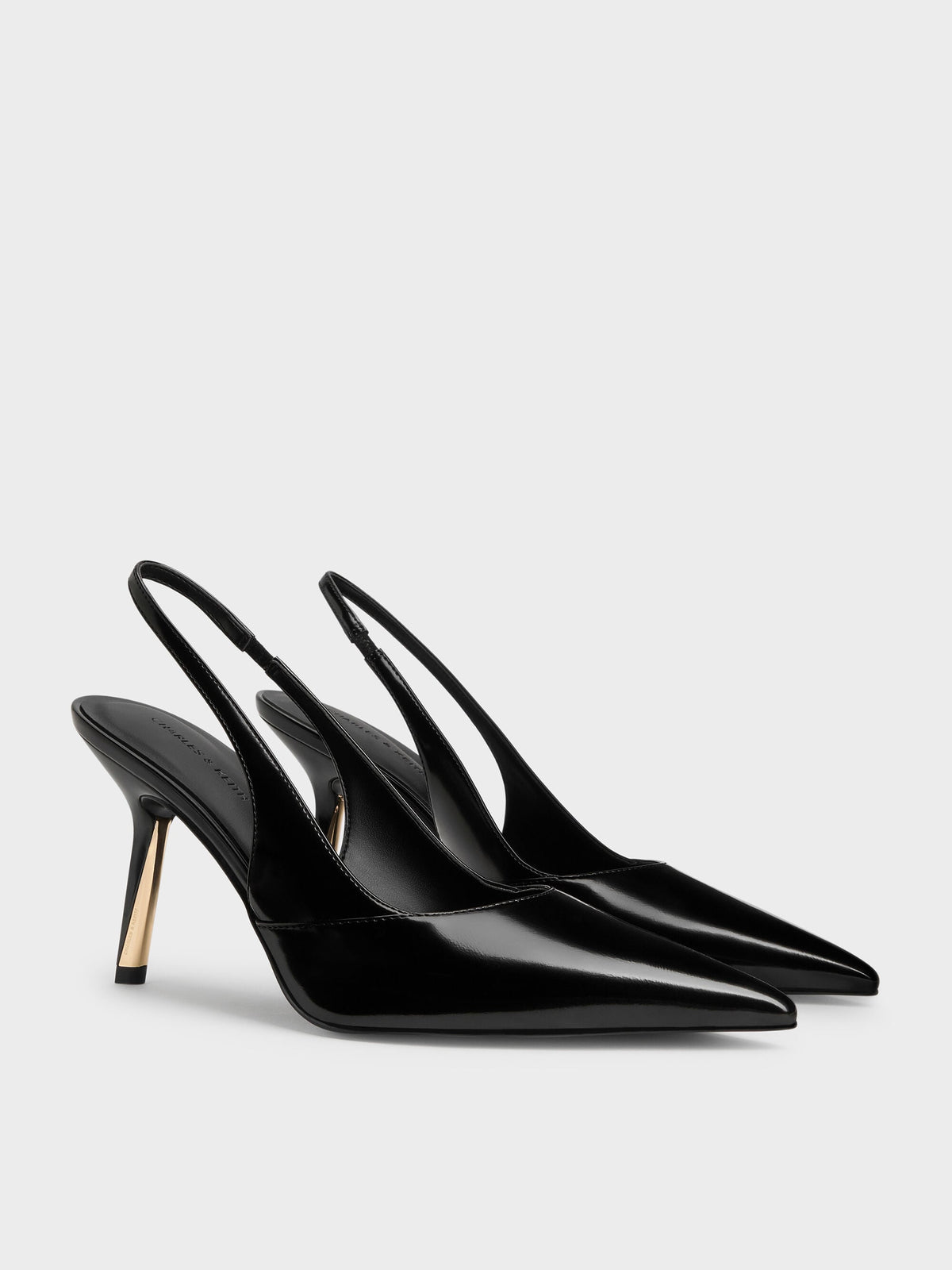 Taylen Slingback Pumps - Black Box | CHARLES & KEITH