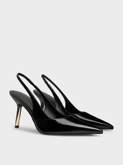 Taylen Slingback Pumps - Black Box | CHARLES & KEITH
